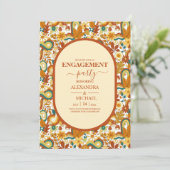Invitation de mariage rétro groovy années 70 aux t (Debout devant)