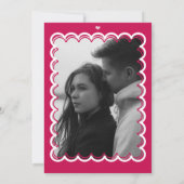 Invitation de mariage rétro pour couples (Dos)