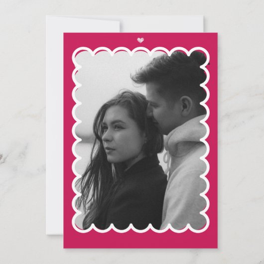 Invitation de mariage rétro pour couples (Dos)