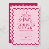 Invitation de mariage rétro pour couples (Devant / Derrière)