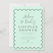 Invitation de mariage rétro pour couples (Devant)