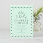 Invitation de mariage rétro pour couples (Debout devant)