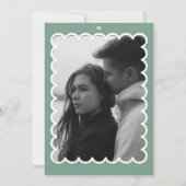 Invitation de mariage rétro pour couples (Dos)