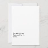 Invitation de mariage Rock and Roll (Dos)