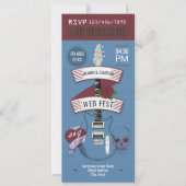 Invitation de mariage Rock 'n' Roll Indie Twilight (Devant)