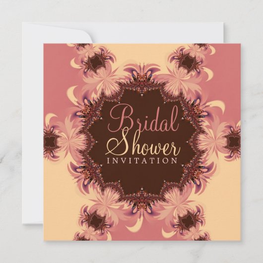 Invitation de mariage romantique rose (Devant)