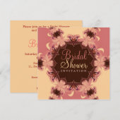 Invitation de mariage romantique rose (Devant / Derrière)