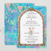 invitation de mariage romantique vintage (Devant / Derrière)