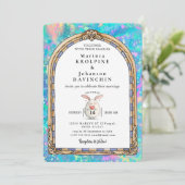 invitation de mariage romantique vintage (Debout devant)