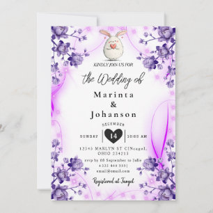 invitation de mariage romantique vintage