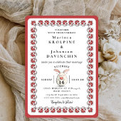 invitation de mariage romantique vintage