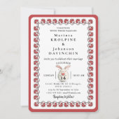 invitation de mariage romantique vintage (Devant)