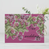 Invitation de mariage ROSE (Debout devant)