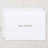 Invitation de mariage ROSE (Dos)