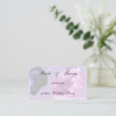 Invitation de mariage Rose (Debout devant)