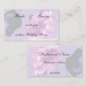 Invitation de mariage Rose (Devant / Derrière)