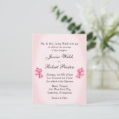 Invitation de Mariage rose Bells (Debout devant)
