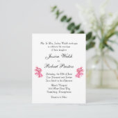 Invitation de Mariage rose Bells (Debout devant)