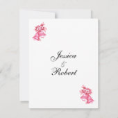 Invitation de Mariage rose Bells (Dos)