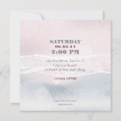 Invitation de mariage rose Dream Shore Beach (Dos)