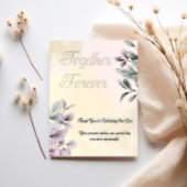 Invitation de mariage rose et jaune clair Ensemble