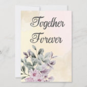Invitation de mariage rose et jaune clair Ensemble (Devant)