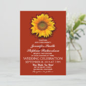invitation de mariage rouge (Debout devant)
