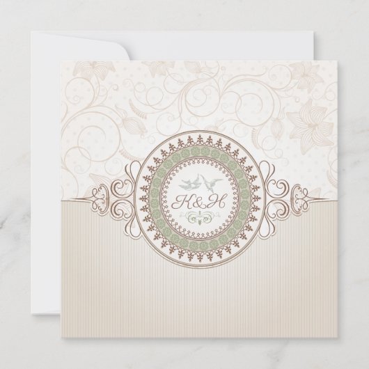 Invitation de mariage royal (Devant)