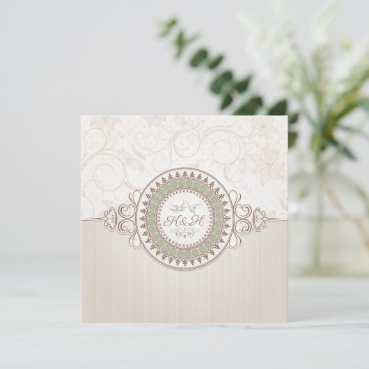 Invitation de mariage royal  (Debout devant)