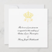 Invitation de mariage royal (Devant)