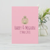 Invitation de mariage royal de Harry et Meghan à l (Debout devant)