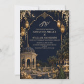 Invitation de mariage royale moghole (Devant)