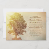 invitation de mariage rustique (Devant)
