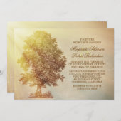 invitation de mariage rustique (Devant / Derrière)