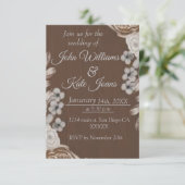 Invitation de mariage rustique (Debout devant)