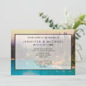 Invitation de mariage rustique avec paysage du Nor (Debout devant)