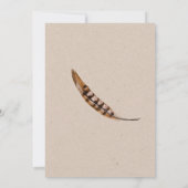 Invitation de mariage rustique Bohème en tranche d (Dos)