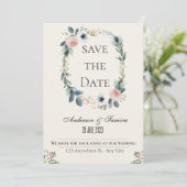 Invitation de mariage rustique élégant (Debout devant)