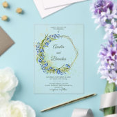Invitation de mariage rustique en acrylique myrtil (Insitu (Mariage))