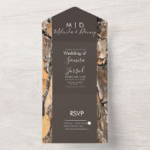 Invitation de mariage rustique en bois de grange t (À l'intérieur)