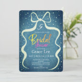 Invitation de mariage rustique en denim (Debout devant)
