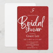 Invitation de mariage rustique en denim (Devant / Derrière)