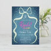 Invitation de mariage rustique en denim (Debout devant)