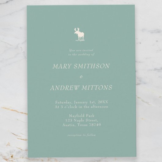 Invitation de mariage rustique et élégant