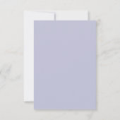 Invitation de mariage rustique floral bleu poussié (Dos)