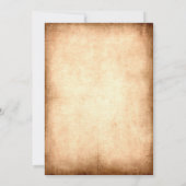 invitation de mariage rustique vintage (Dos)