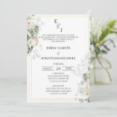 invitation de mariage sage green (Debout devant)