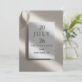 Invitation de mariage « Save the Date » modifiable (Debout devant)