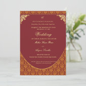 Invitation de mariage sikh Panjabi (Debout devant)