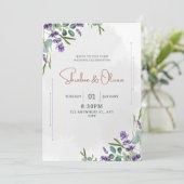 Invitation de mariage simple (Debout devant)